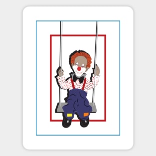 Swinging Clown Magnet